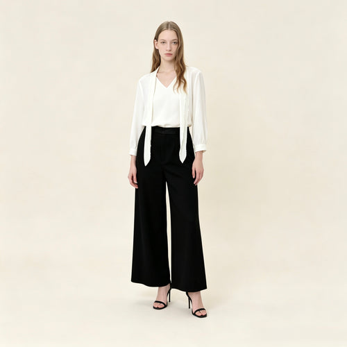 Long Sleeve V Neck Blouse